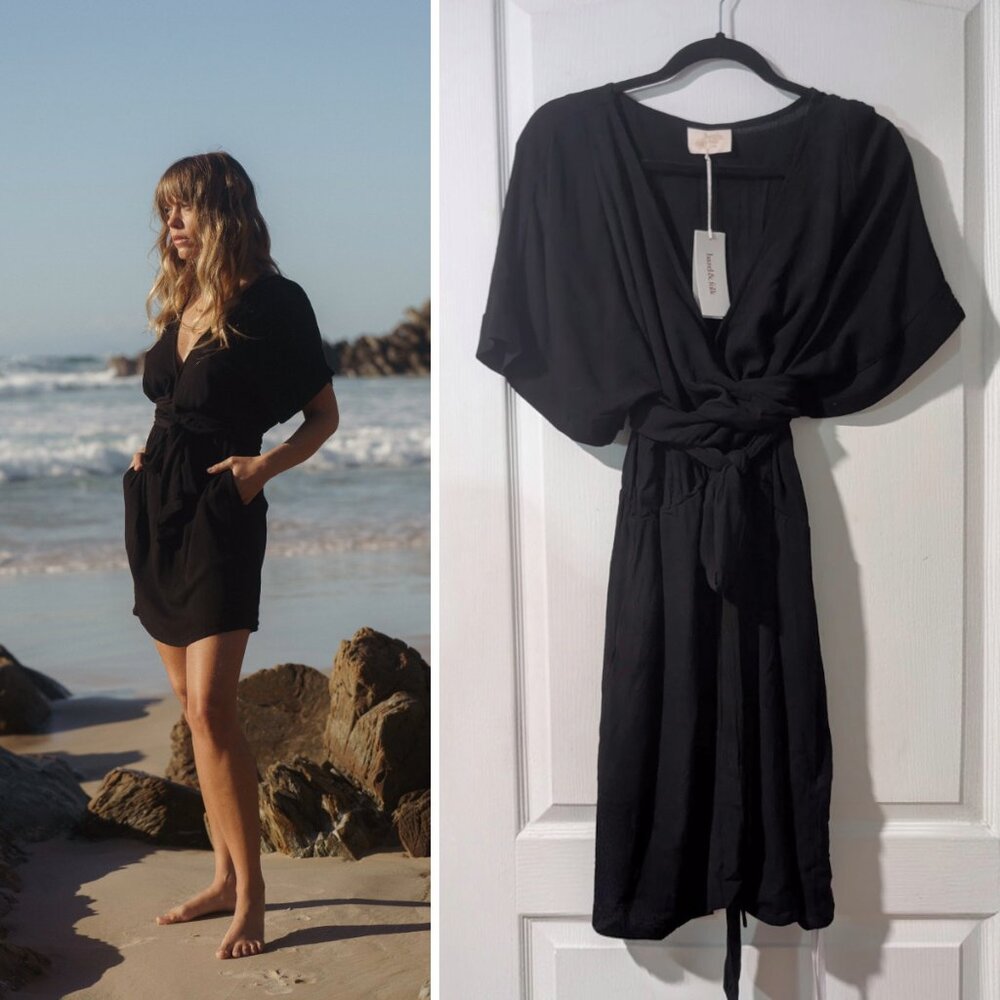 Hazel & Folk | Melody Mini Dress In Black